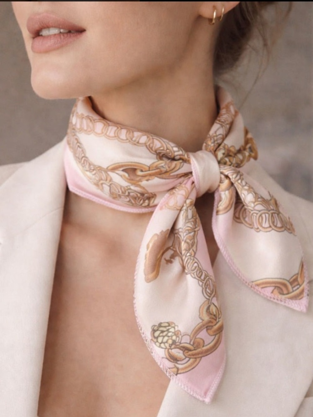 Celine 🌸🌷🎀🩷 Pink Logo Handkerchief - Picture 12 of 14